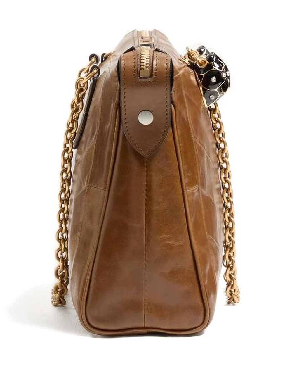 Valentino Garavani Panthea leren schoudertas Bruin