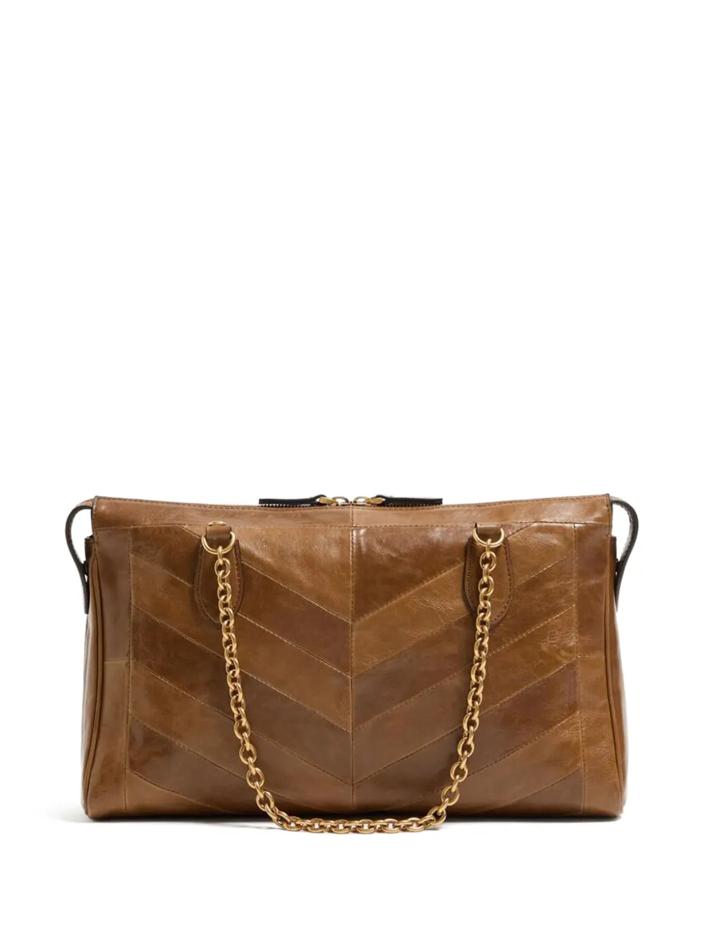 Valentino Garavani Panthea leren schoudertas Bruin