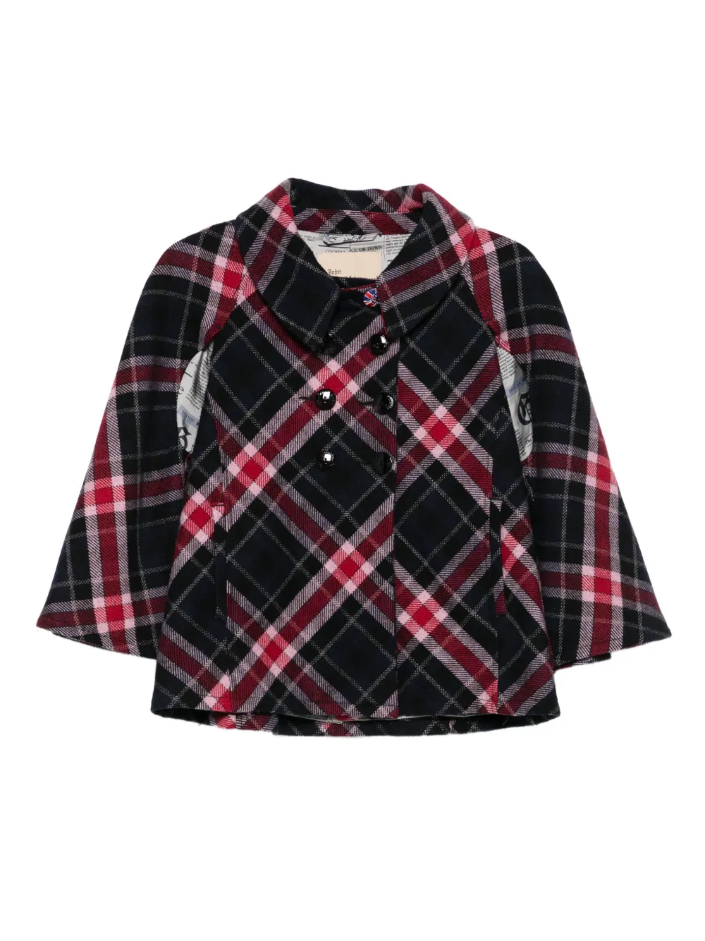2000s checked wool-blend jacket