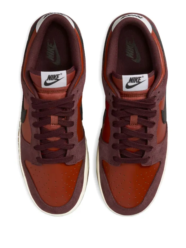 Nike Dunk Low Retro SE Leather Sneakers | Red | FARFETCH