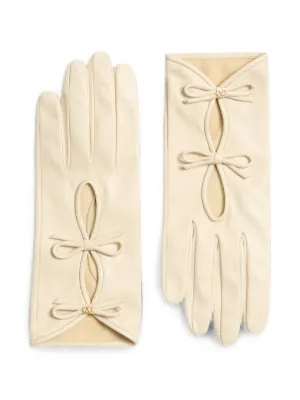 Miu Miu Shearling Gloves | Brown | FARFETCH