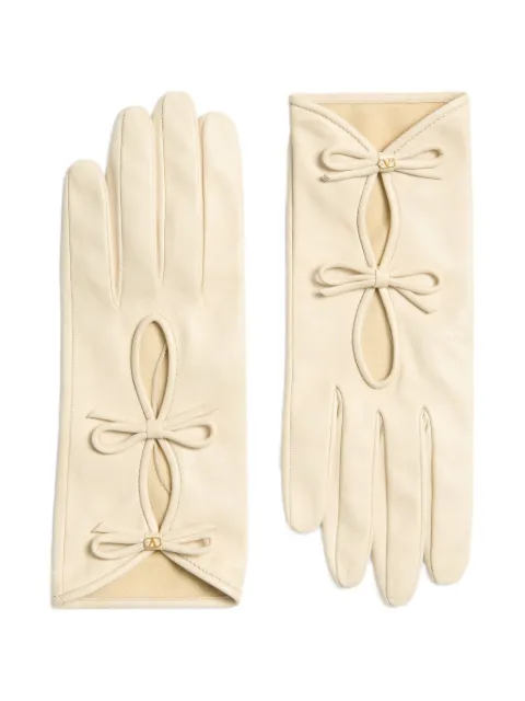 Valentino Garavani VLogo Signature nappa-leather gloves with bows
