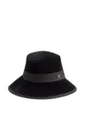 Valentino Garavani VLogo Signature velvet hat - Black
