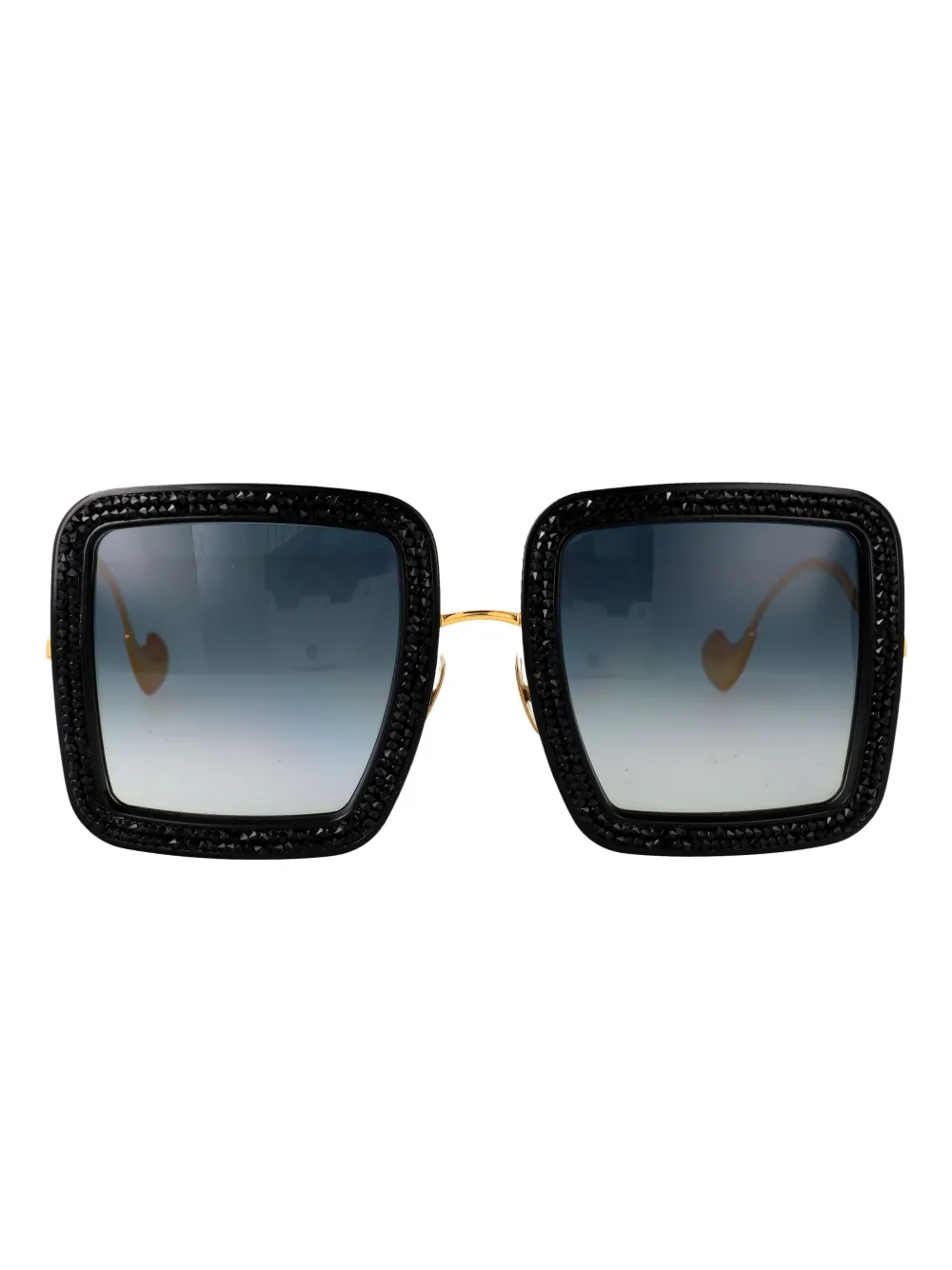 ANNA-KARIN KARLSSON Occhiali da sole squadrati Beaming Sky con cristalli - Oro