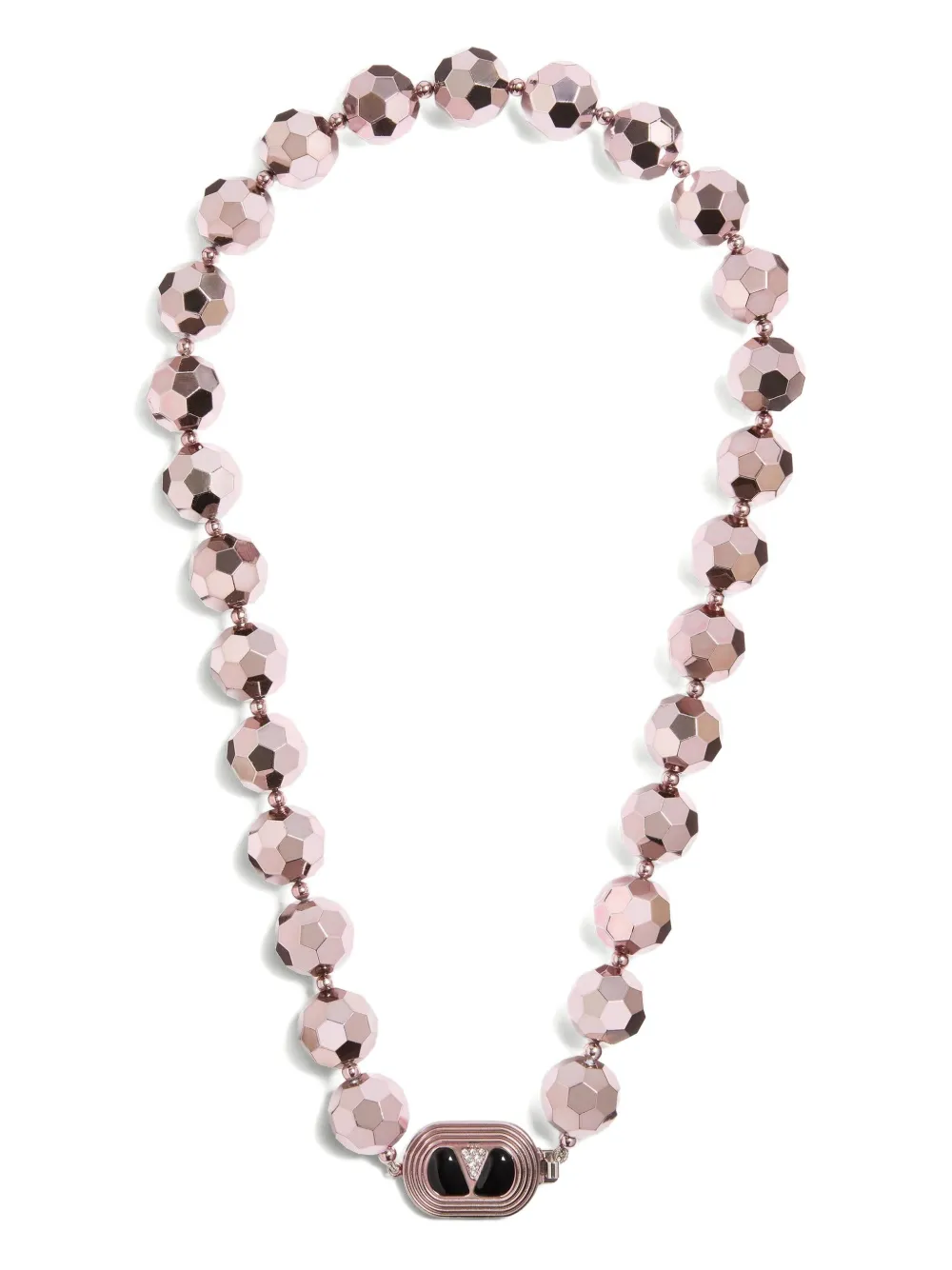 Valentino Garavani Collana con sfere sfaccettate - Rosa