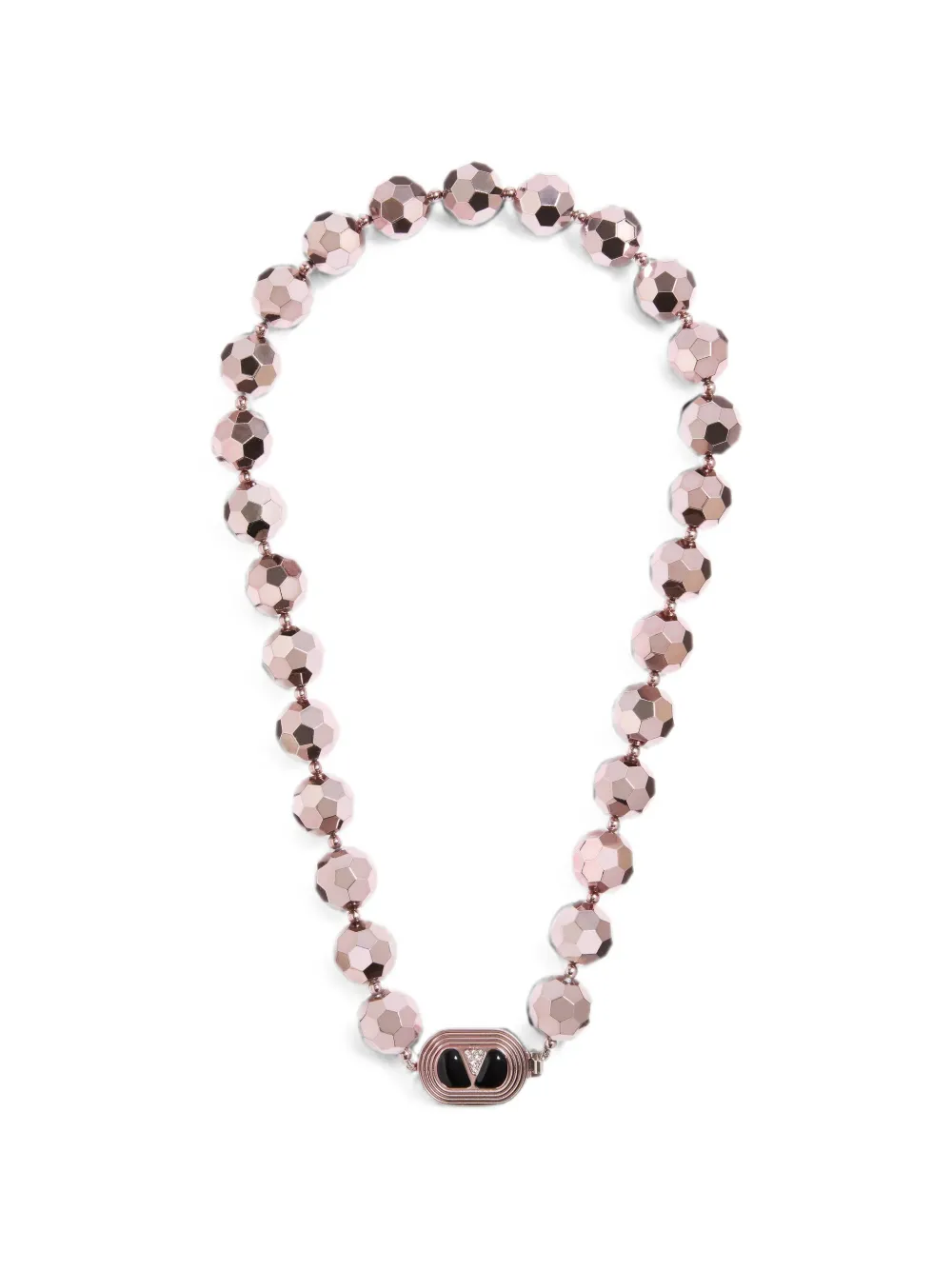 Valentino Garavani Collana con sfere sfaccettate - Rosa