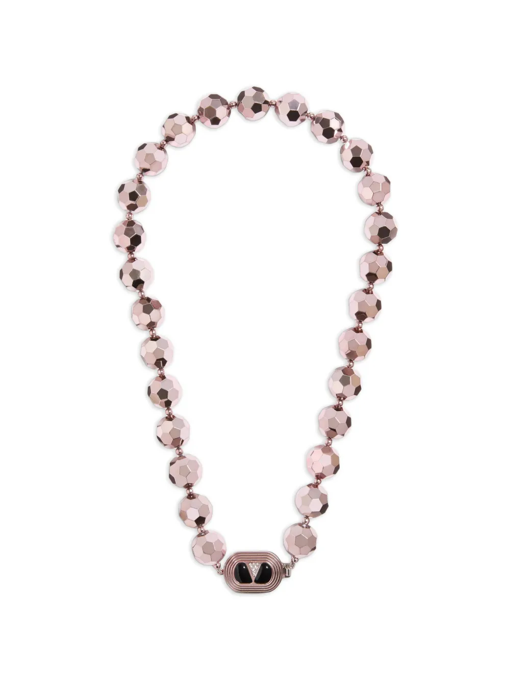Valentino Garavani Collana con sfere sfaccettate - Rosa