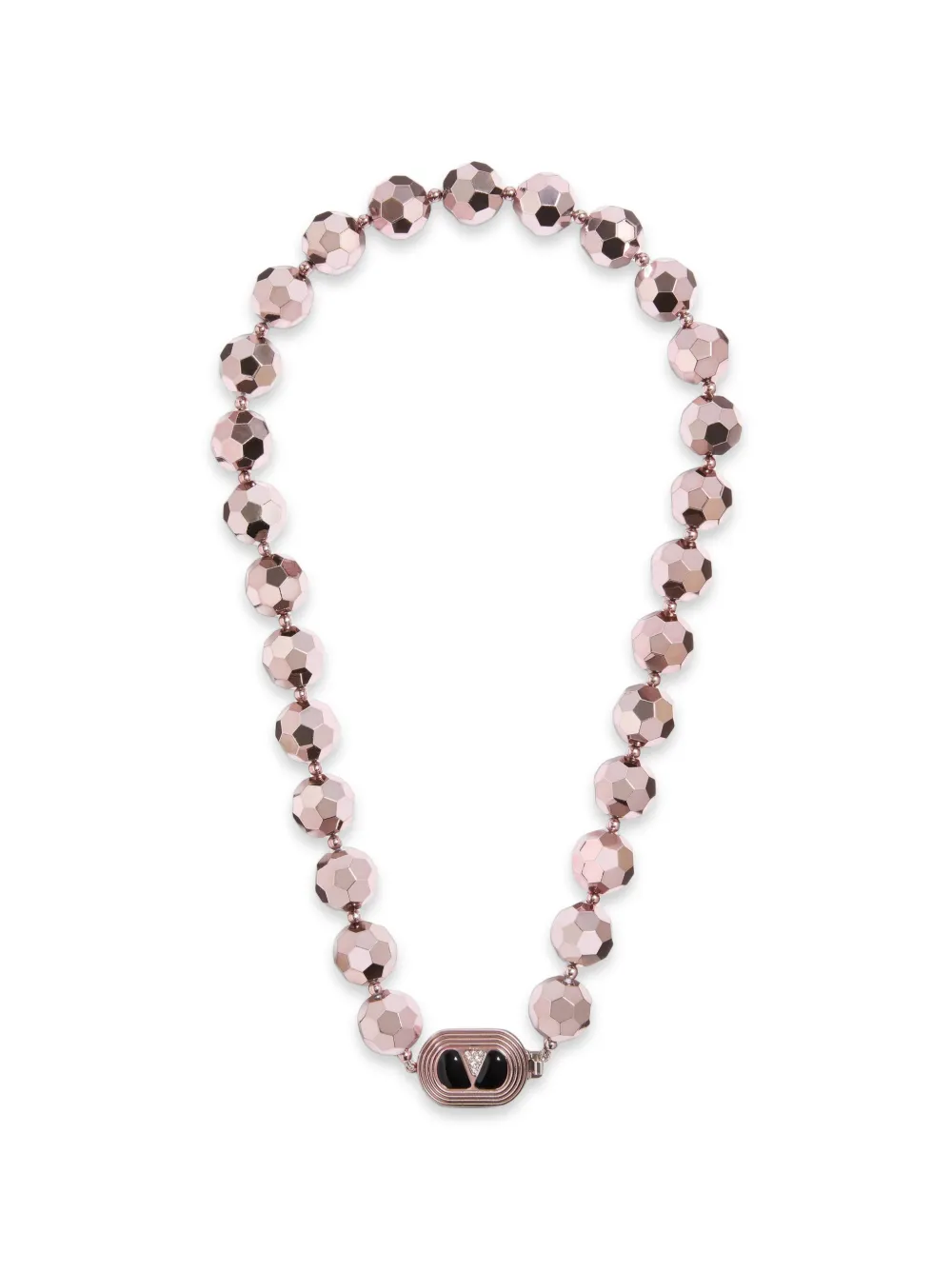 Valentino Garavani Collana con sfere sfaccettate - Rosa