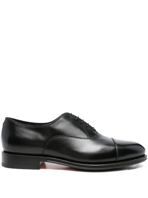 Santoni cap-toe lace-up oxford shoes