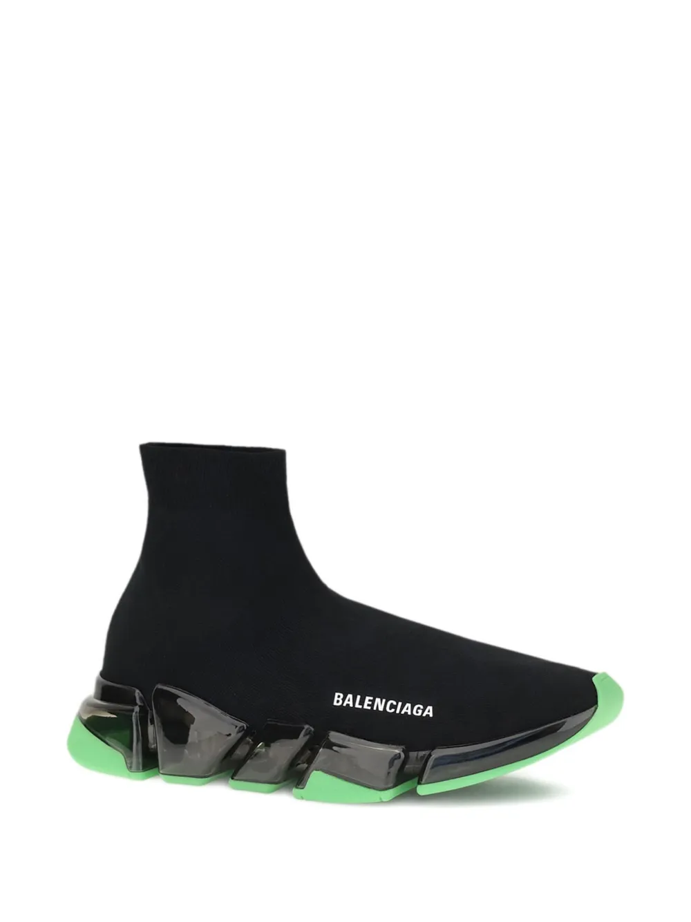 Balenciaga clear sole sock sneakers Black