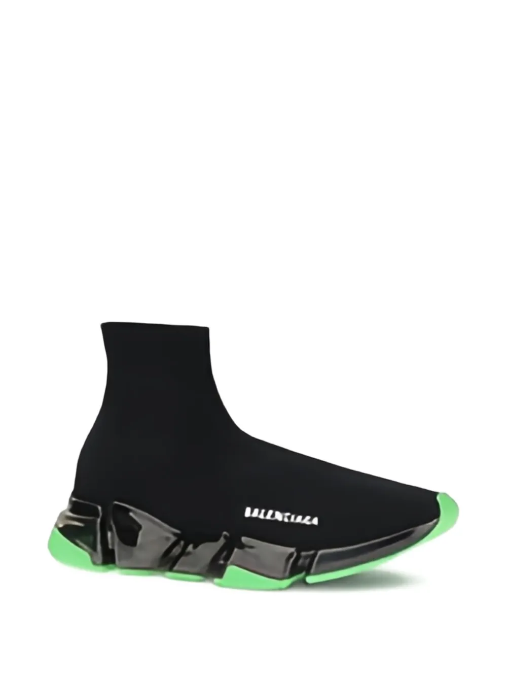 Balenciaga clear sole sock sneakers Black