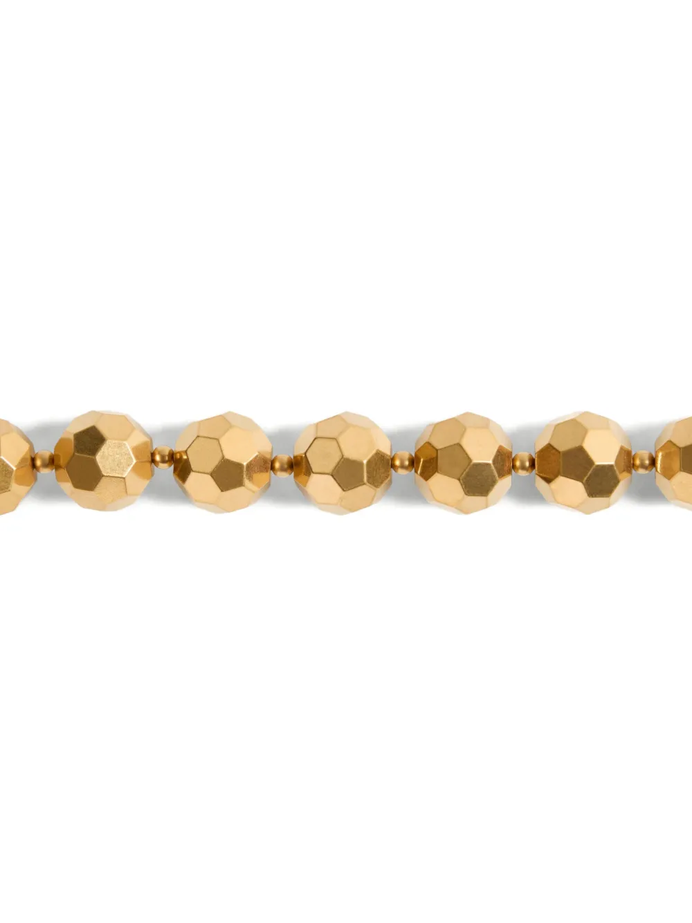 Valentino Faceted-sphere Bead Necklace In Gold