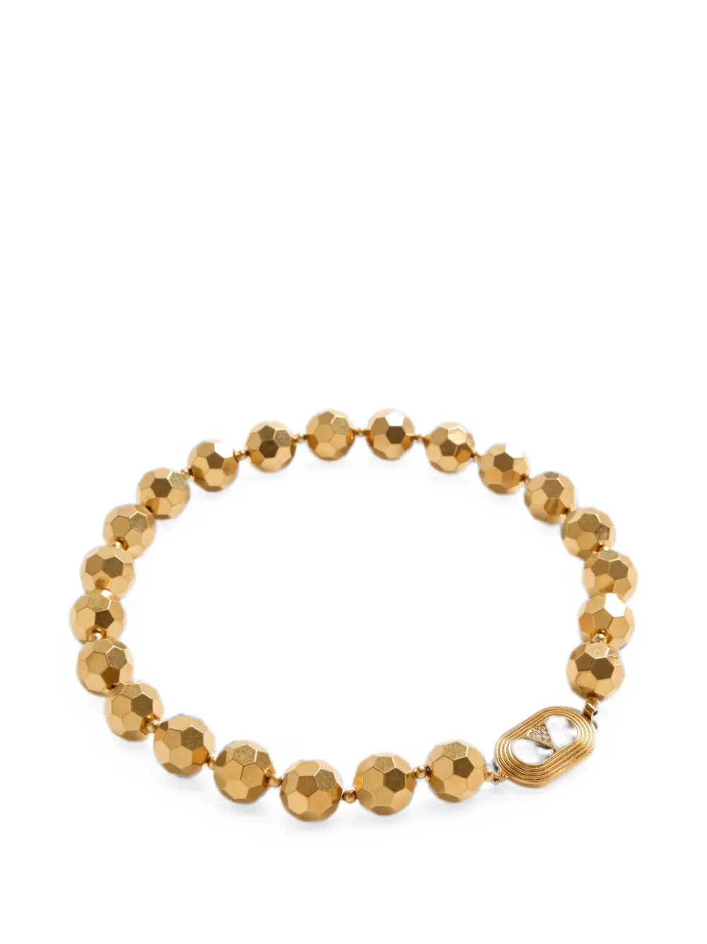 Valentino Garavani faceted-sphere bead necklace - Gold