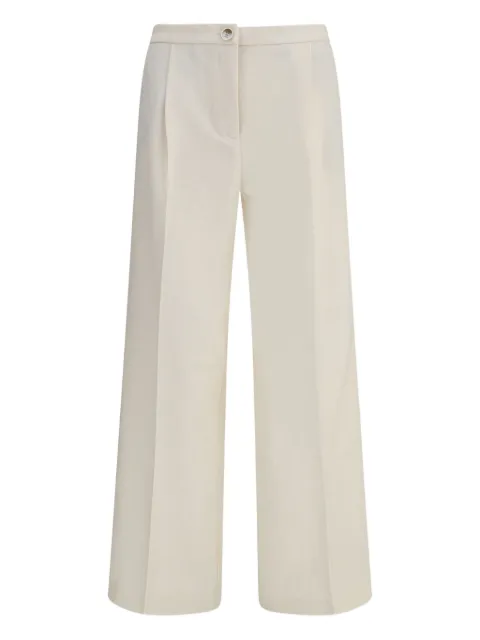 Cruna pleated-front trousers