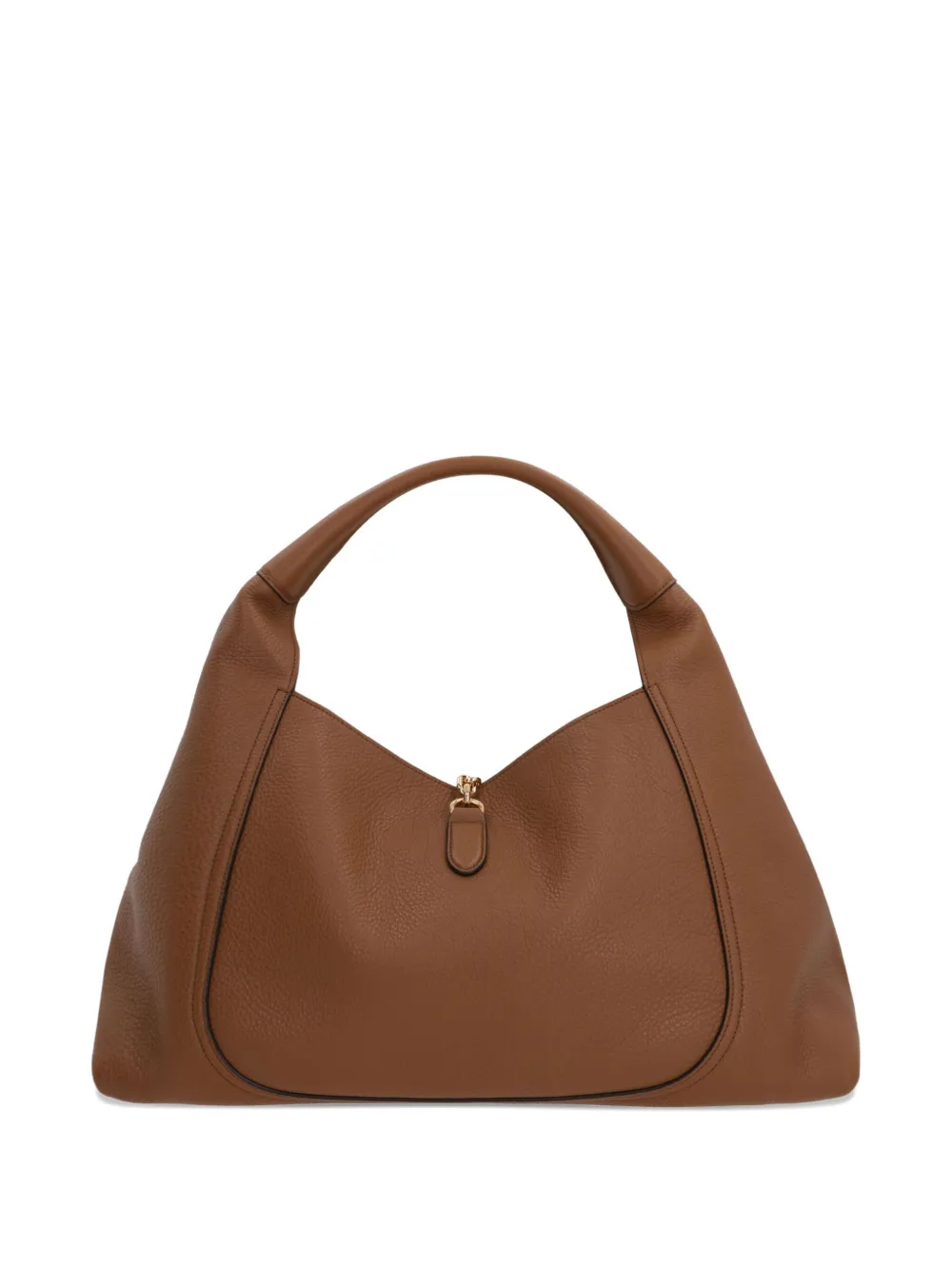 Gucci maxi Softbit grained leather shoulder bag Bruin