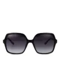 GUESS EYEWEAR square-frame logo sunglasses - Black