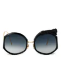 ANNA-KARIN KARLSSON Rose Et Le Rêve panther-embellished sunglasses - Gold
