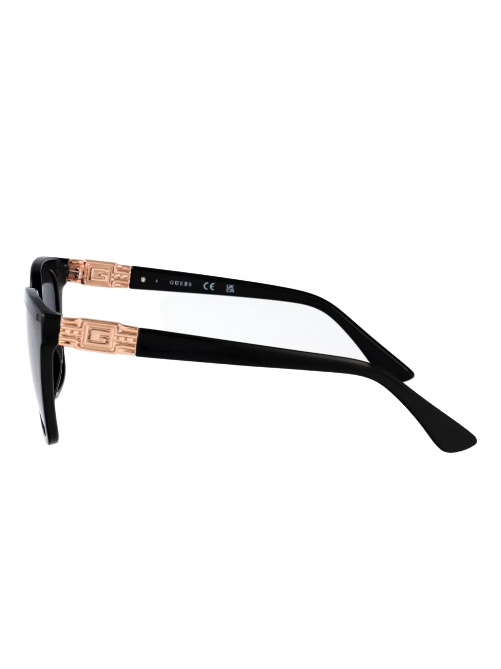 GUESS EYEWEAR Zonnebril met vierkant montuur en logo Zwart