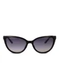 GUESS EYEWEAR cat-eye logo sunglasses - Black