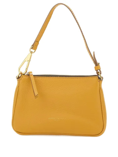 GIANNI CHIARINI zip-top grain leather shoulder bag
