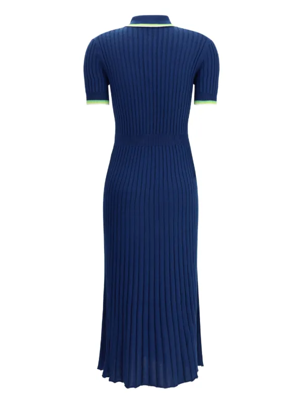 Gabriela Hearst Ribbed Midi Dress | Blue | FARFETCH Gabriela Hearst Ribbed Midi Dress | Blue | FARFETCH