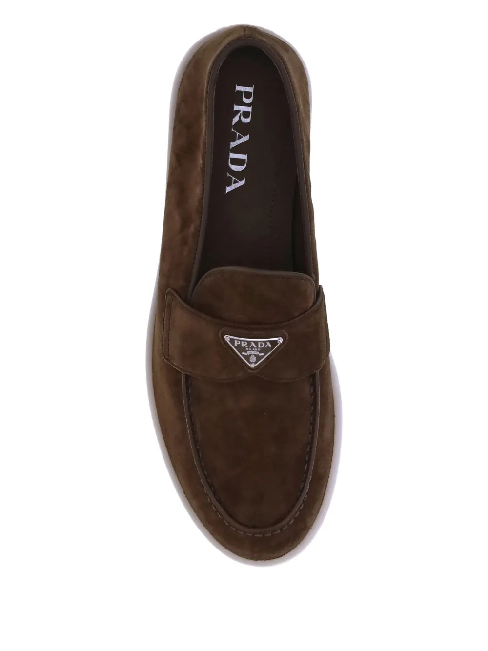 Prada Suède loafers Bruin