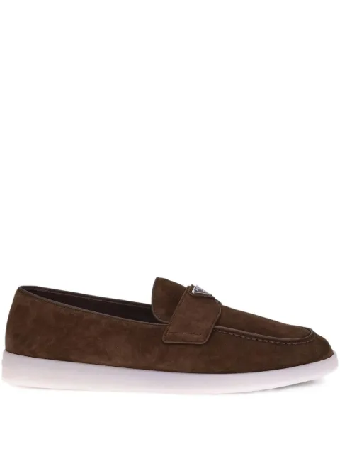 Prada suede loafers