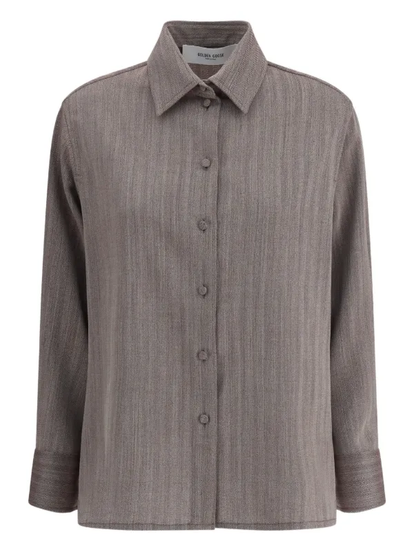 Golden Goose Button-fastening Shirt in Brown