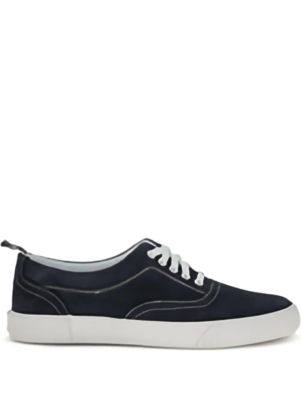 Thom Browne lace-up suede sneakers Blue