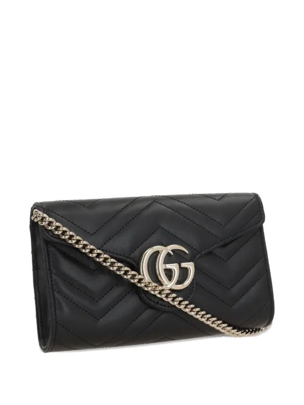 Gucci GG Marmont chain-strap Mini Bag | Black | FARFETCH Gucci GG Marmont chain-strap Mini Bag | Black | FARFETCH