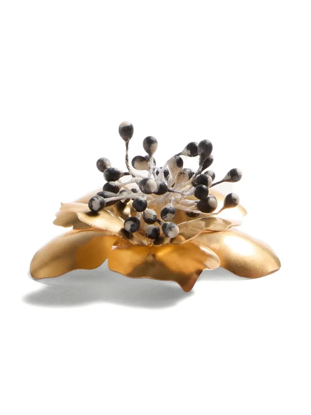Valentino Fleur Lumineuse Brooch In Gold
