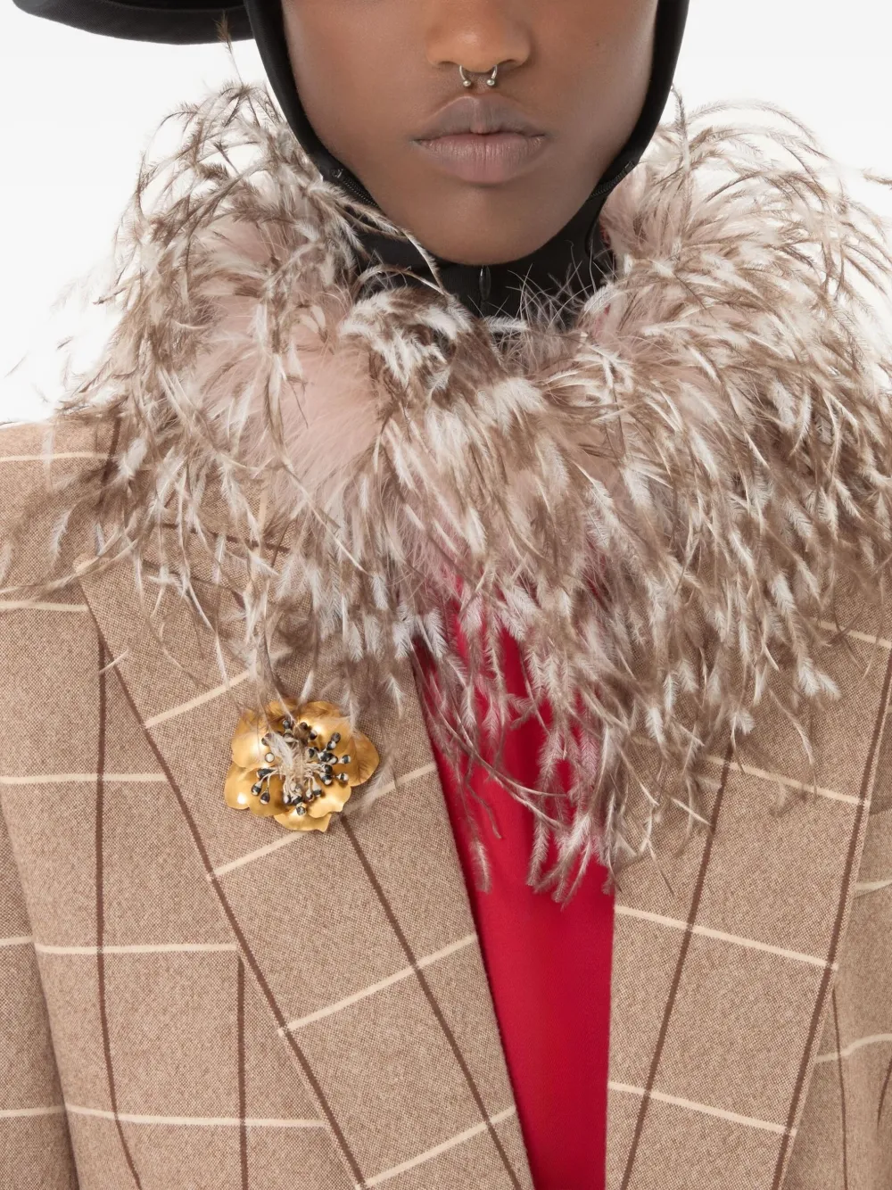 Valentino Fleur Lumineuse Brooch In Gold