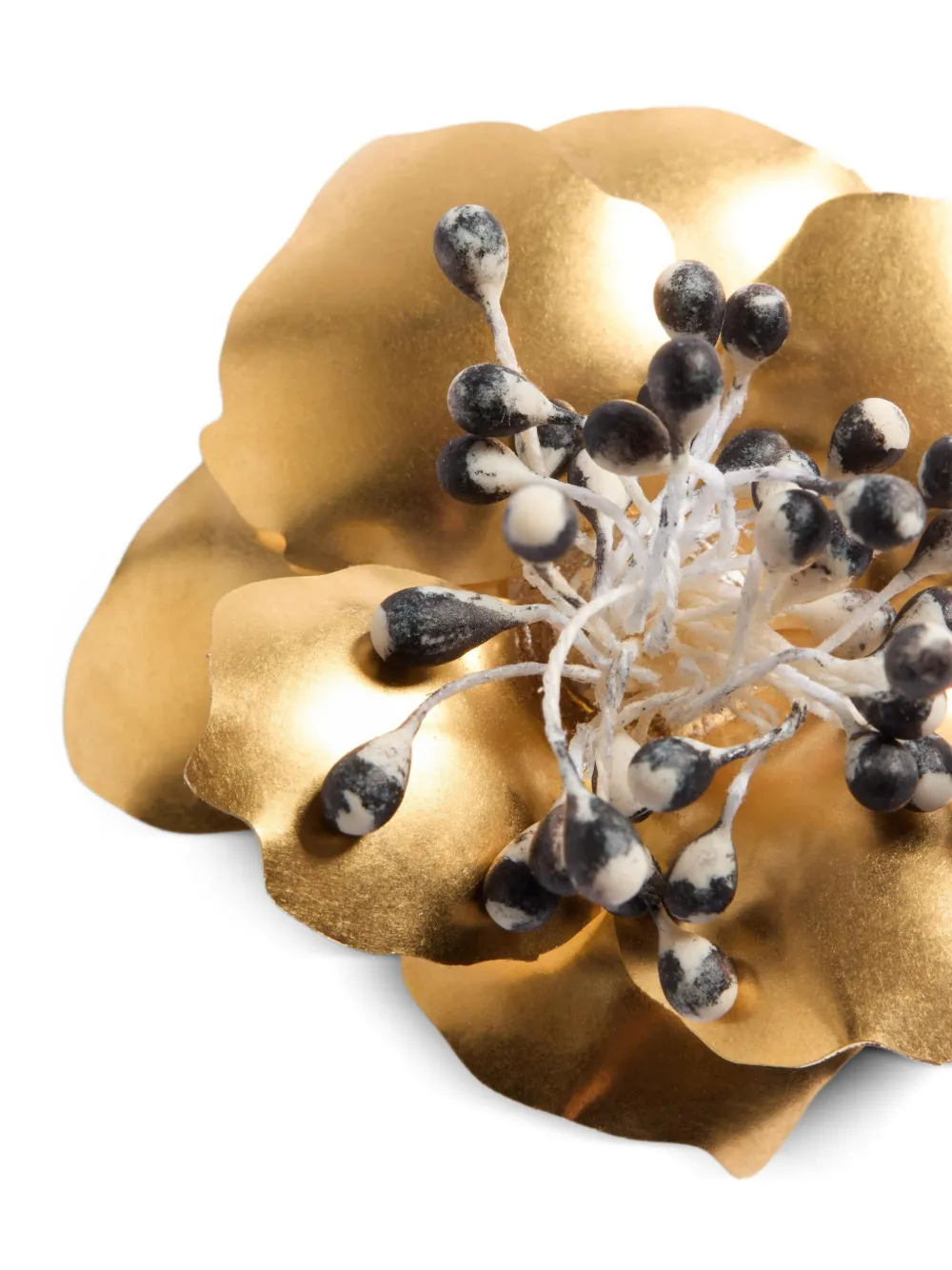Valentino Fleur Lumineuse Brooch In Gold