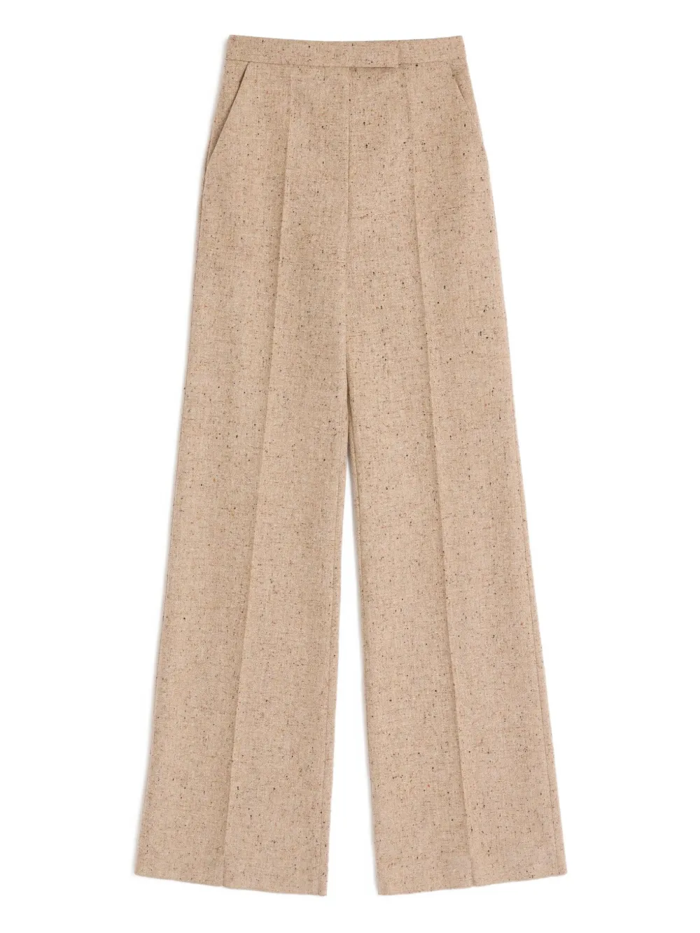 Valentino Woven Casual Pants In Brown