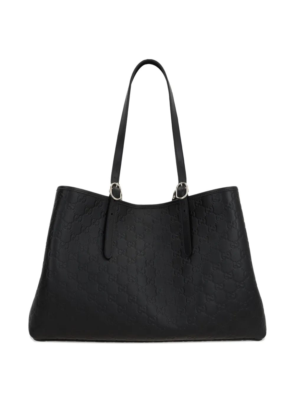 Gucci large GG Emblem tote bag Zwart