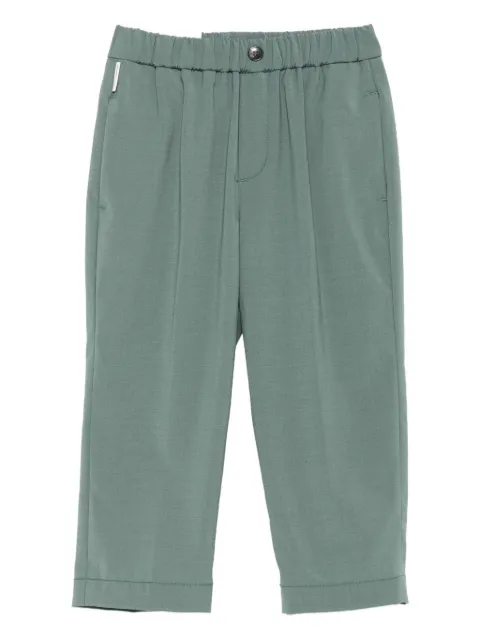 michael coal elastic-waistband pocket trousers