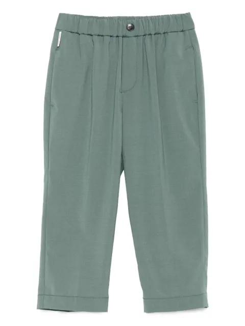michael coal elastic-waistband pocket trousers