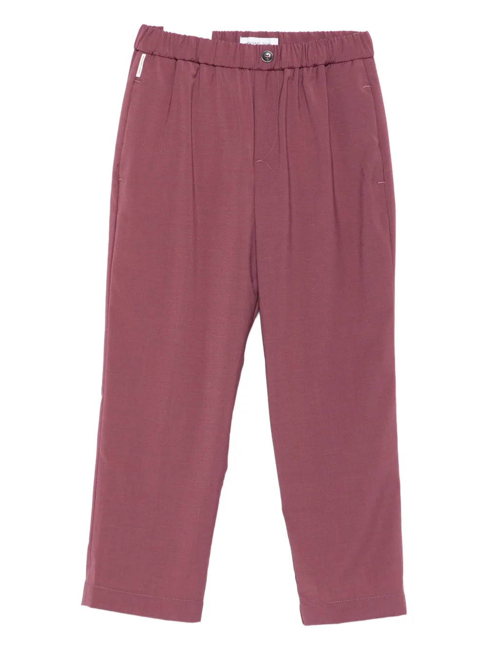 michael coal elastic-waist pocket trousers - パープル michael coal elastic-waist pocket trousers - パープル