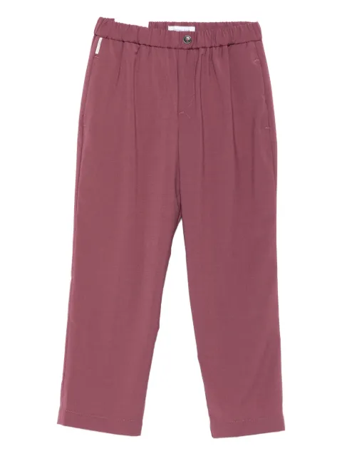 michael coal elastic-waist pocket trousers