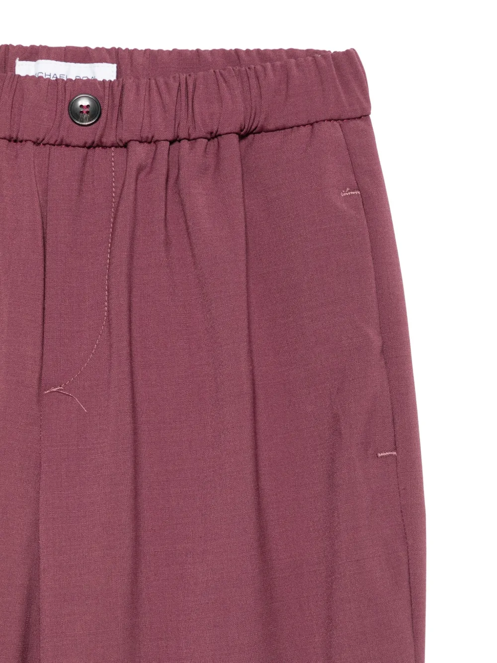 michael coal Broek met elastische taille en zak Paars
