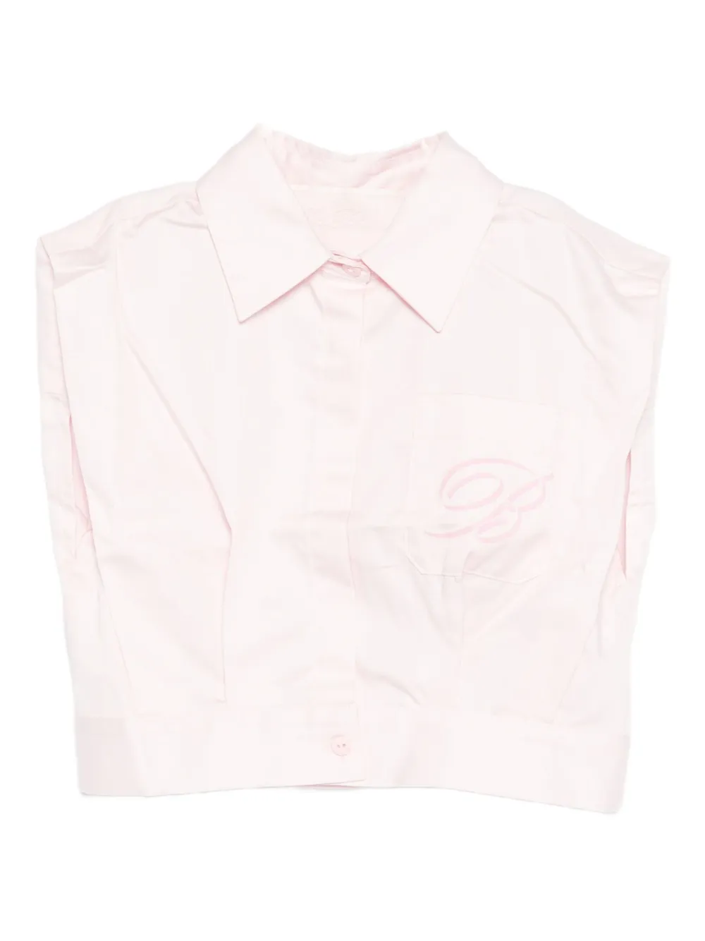 Miss Blumarine Shirt met geborduurde zak Roze