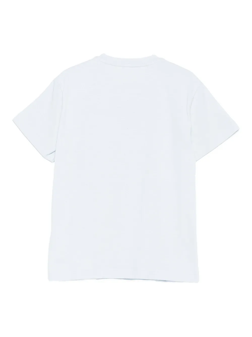 Miss Blumarine T-shirt met geborduurde zak Blauw