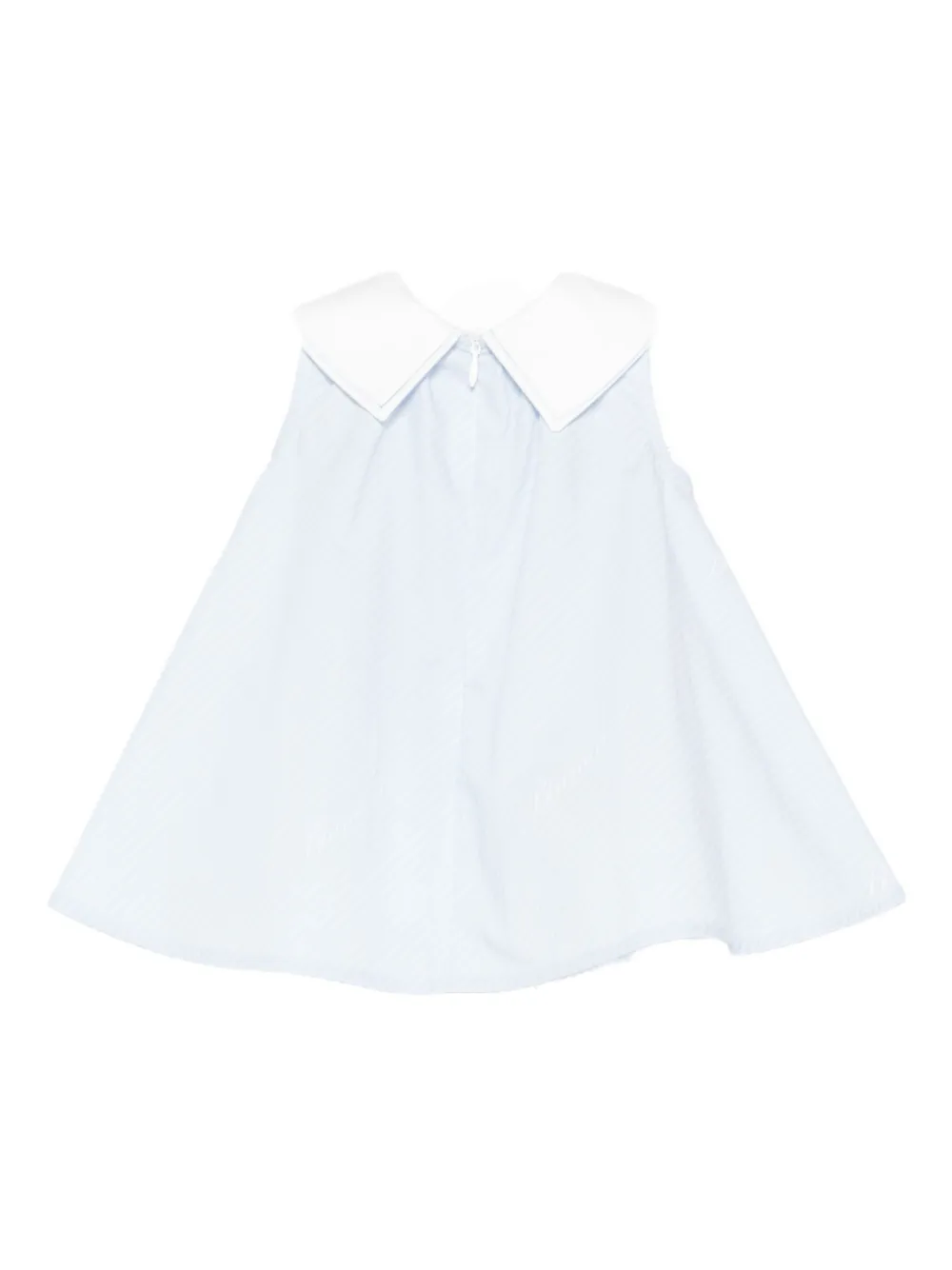 Miss Blumarine Katoenen jurk met puntige kraag Blauw