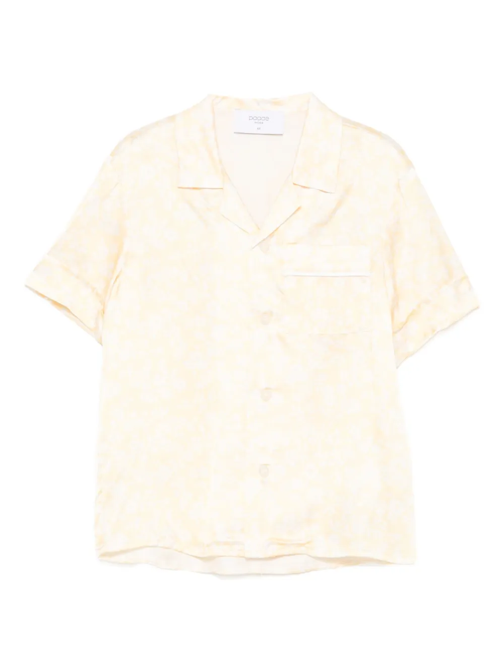 PAADE MODE Mimi floral-print short-sleeve shirt - イエロー PAADE MODE Mimi floral-print short-sleeve shirt - イエロー