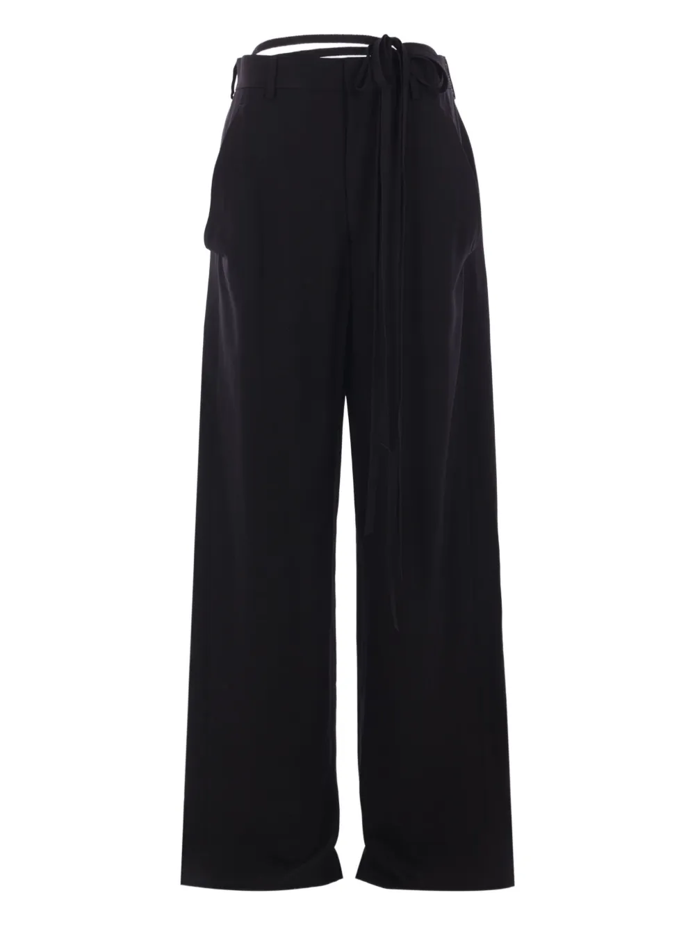 Ann Demeulemeester Anneke Tie-waist Palazzo Pants In Black