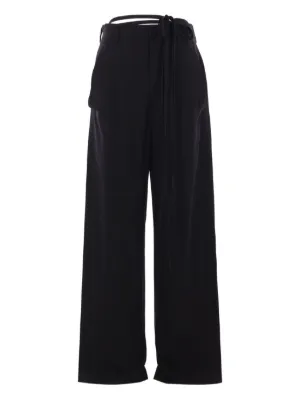 ANN DEMEULEMEESTER ワイドスウェットパンツ アンドゥムルメステールのワイドレッグパンツ | HUES 福岡