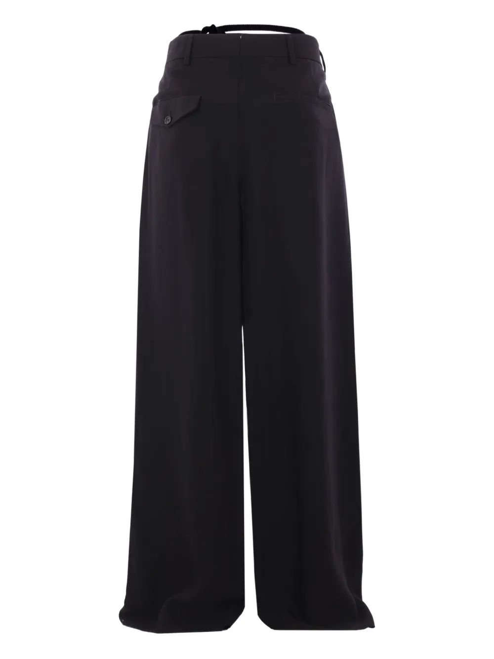 Ann Demeulemeester Anneke Tie-waist Palazzo Pants In Black