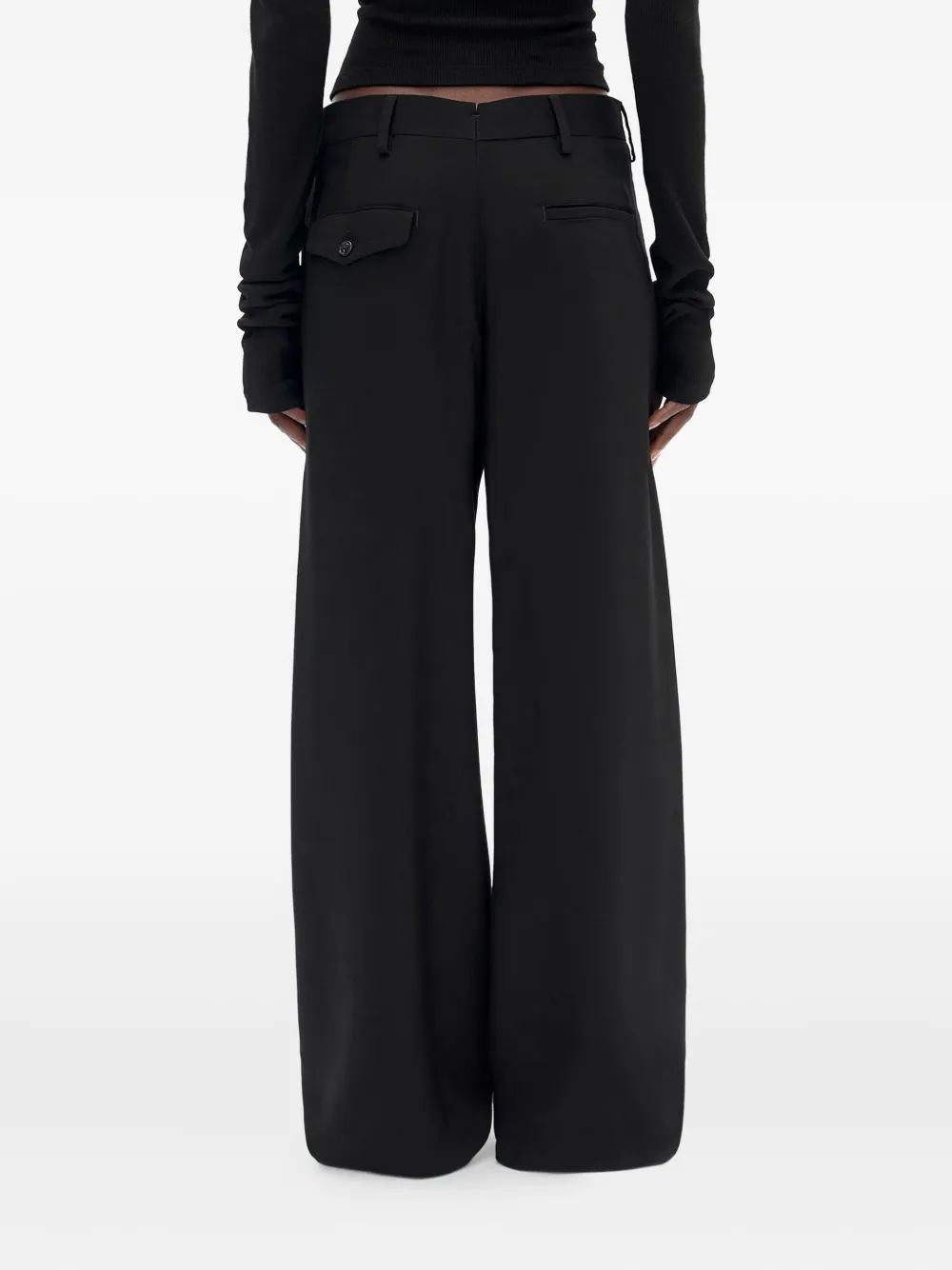 Ann Demeulemeester Anneke tie-waist Palazzo Pants | Black | FARFETCH