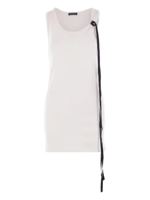 Ann Demeulemeester Seva ribbed grosgrain-ribbon top