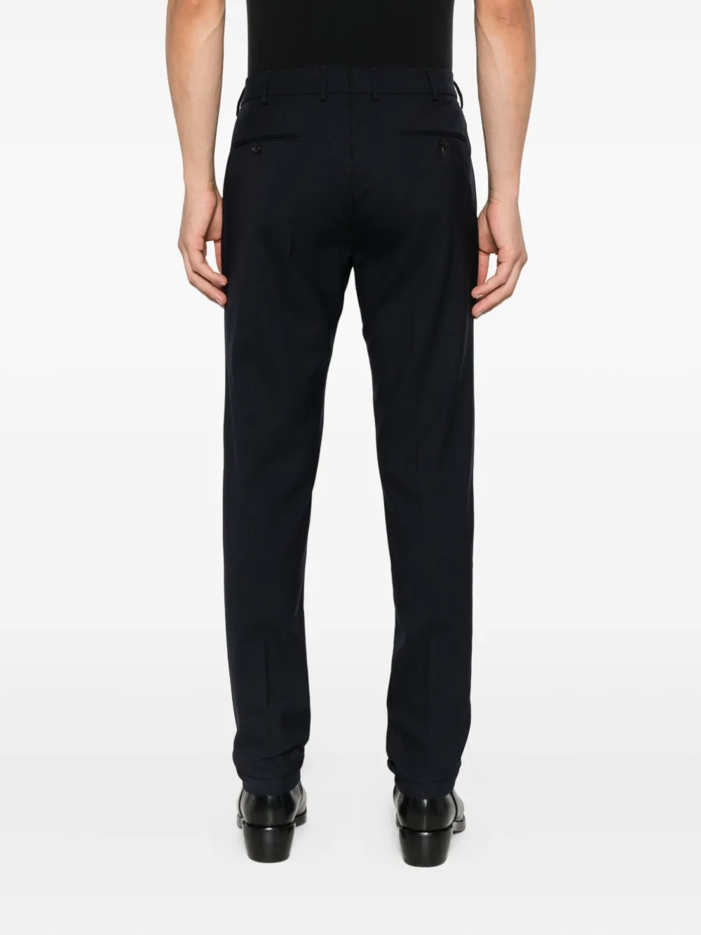 Incotex Broek met platte voorkant Blauw